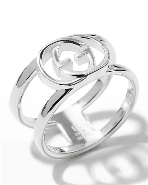 gucci interlocking g ring gold|gucci interlocking g silver ring.